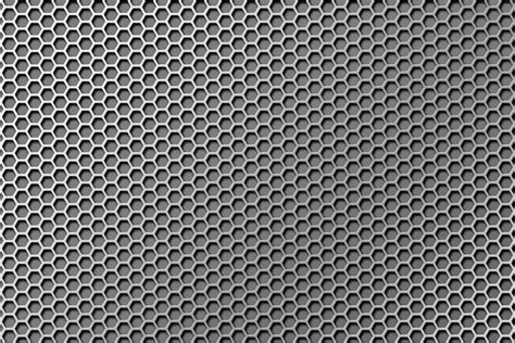 Hexagon shapes gray metal grid texture - PSDgraphics