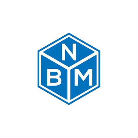 NBM letter logo design on black background. NBM creative initials ...