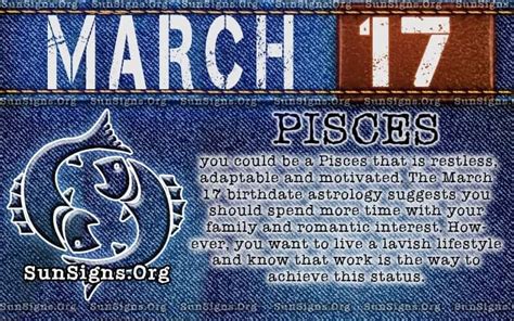 Pisces March 17 - Birthday Horoscope Analysis & Personality ...