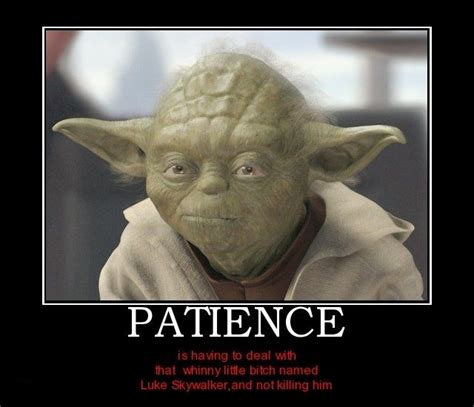 Patience | Yoda quotes, Star wars cartoon, Yoda