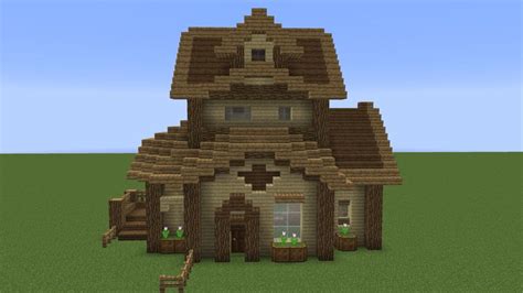 Simple Oak Wood House Minecraft - Pixel Art Grid Gallery