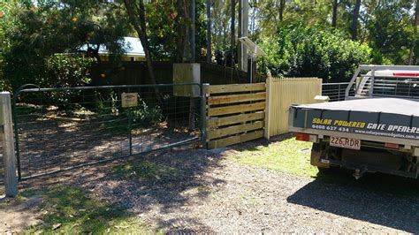 Solar Single Swing Gate Opener Kit Installed - Solar Powered Electric Gates