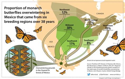 Monarch Butterfly Migration Map