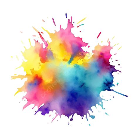 Ink Splash Background And Colorful Paint Splatter Vector, Ink Splash ...