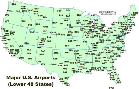 Map Of Major Us Airports Hazard Map Airport Map Map - Bank2home.com