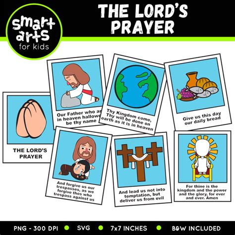 The Lords Prayer Clip Art - Educational Clip Arts and Bible Stories