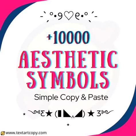 Aesthetic Text Symbols Copy And Paste For Text Decorationˏˋ°•*⁀ .*ღ