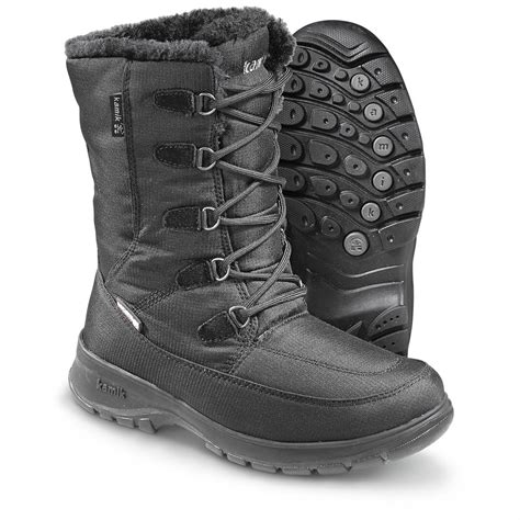 Kamik Women's Brooklyn Waterproof Winter Boots, Black - 640818, Winter ...