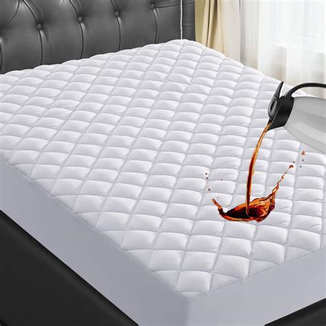 Amazon.com: Queen Mattress Pad Waterproof Mattress Cover Protector 8-21 ...