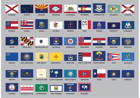 US State Flag Vectors 91309 Vector Art at Vecteezy