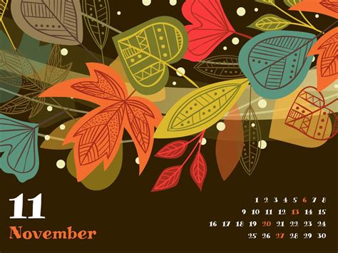 Free Printable November Calendar – MasterBundles