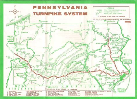 Pa Turnpike Exit Numbers Map