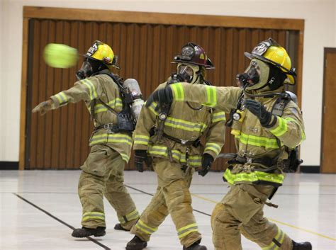 Playing dodgeball can save a firefighter's life | Fire training ...