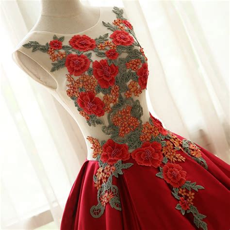 Amazing handmade embroidery long prom dress,homecoming dresses · Little ...