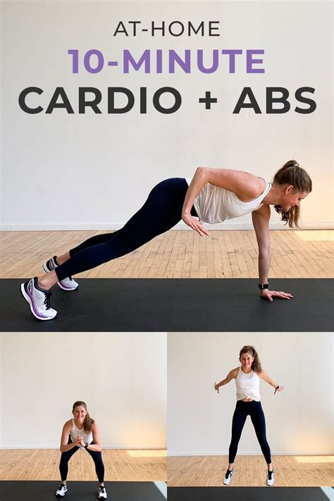 10-Minute Cardio and Abs Workout (Video) | Nourish Move Love | Abs ...