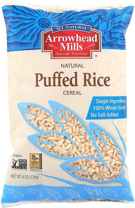 Arrowhead Mills Cereal, Puffed Rice, 6 oz. Bag (Pack of 12) - Walmart.com