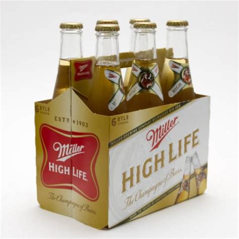 Miller - High Life - 12oz Bottle - 6 Pack | Beer, Wine and Liquor ...