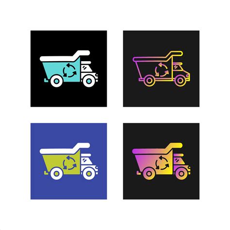 Recycling Truck Vector Icon 26682049 Vector Art at Vecteezy