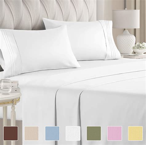 California King Size Sheet Set – 4 Piece Set - Hotel Luxury Bed Sheets ...