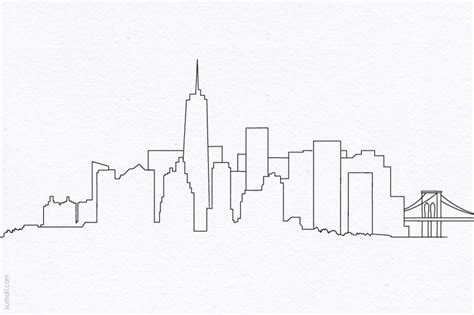 Free Skyline Drawing, Download Free Skyline Drawing png images, Free ...