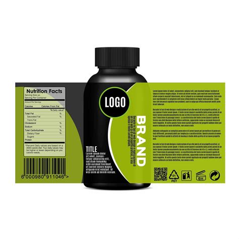 Medicine Bottle Label Design Template