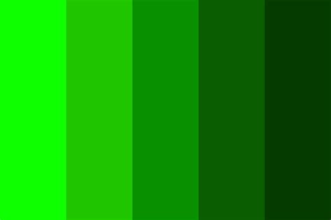 Light Green To Dark Green Color Palette