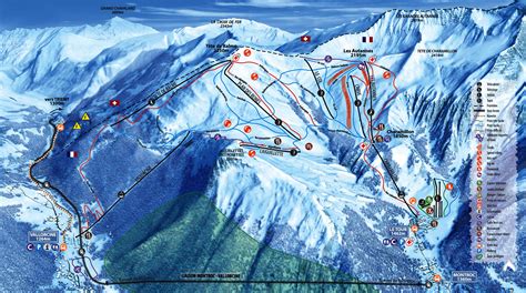 Vallorcine ski map