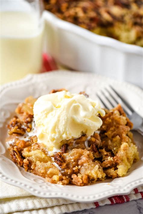 Easy Caramel Apple Dump Cake Recipe | Flour on My Fingers