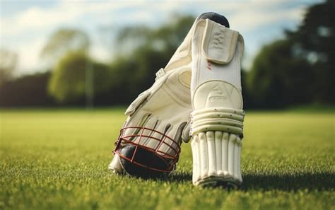 Premium Photo | Cricket Batsmans Protective Gloves Pads