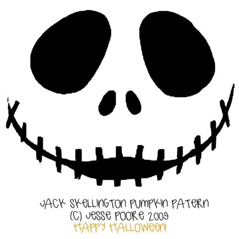 Jack Skellington And Sally Pumpkin Stencils Free Printable - Free Printable