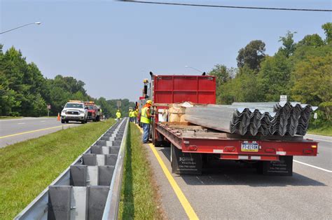 Highway Guardrail Median Installation | L. S. LEE, INC.