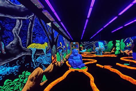 Escape It All At This Neon Lit Indoor Mini-Golf Course In Maine