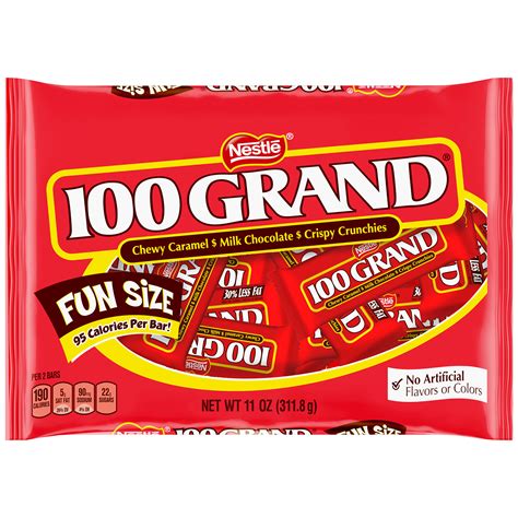 100 Grand Candy Bars, Fun Size, 11 oz (311.8 g) - Food & Grocery - Gum ...