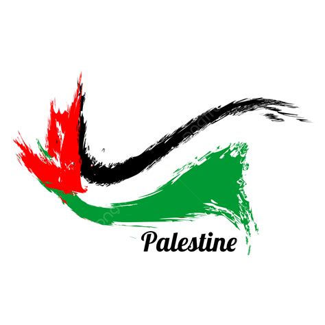 Palestine Flag Clipart Vector Palestine Flag Brush Stroke Palestine ...