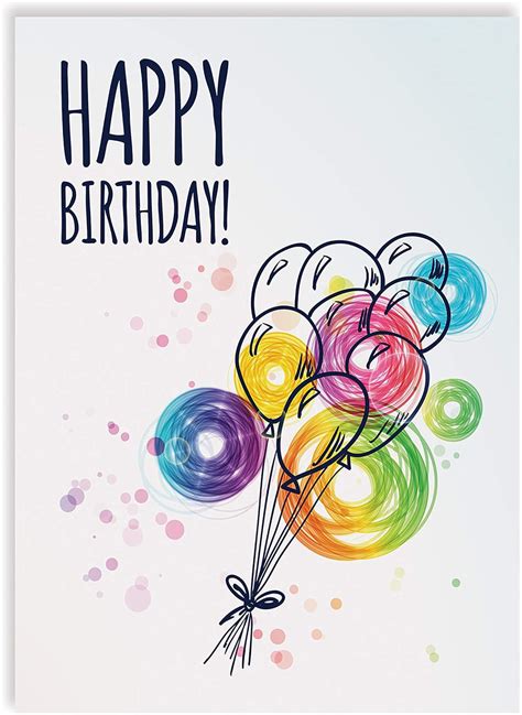 Better Office Products Happy Birthday Cards, 100-Pack, 4 x 6 inch, Fun ...