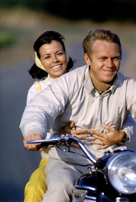 Steve Mcqueen & Wife Art Print by John Dominis in 2020 | Actor steve ...