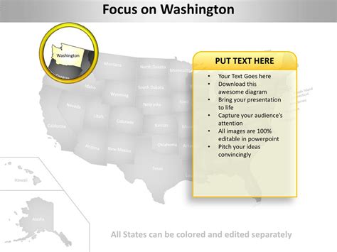 Usa country editable powerpoint maps with states and counties