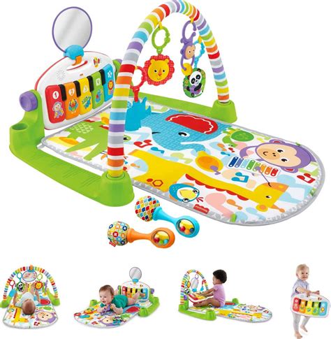 Fisher-Price Baby Gym with Kick & Play Piano Learning Toy featuring ...