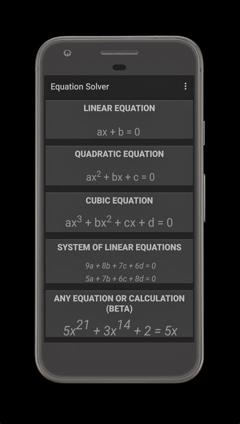 Linear Equation Solver APK for Android Download