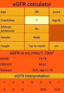 eGFR Calculator - Apps on Google Play