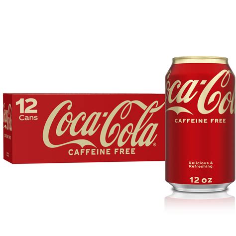 Buy Coca Cola Caffeine Free Soda, 12 Fl Oz Cans, 12 Pack Online at ...