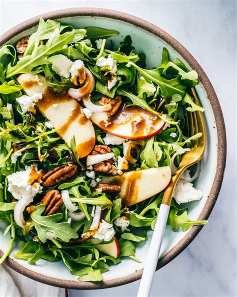 Goat Cheese Salad with Arugula & Apple – A Couple Cooks