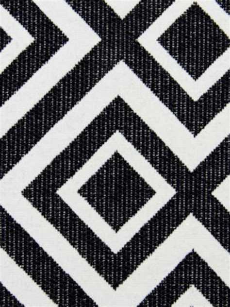 Black White Geometric Upholstery Fabric by PopDecorFabrics