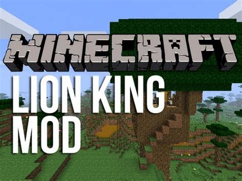 Minecraft - The Lion King Mod pt1 - YouTube