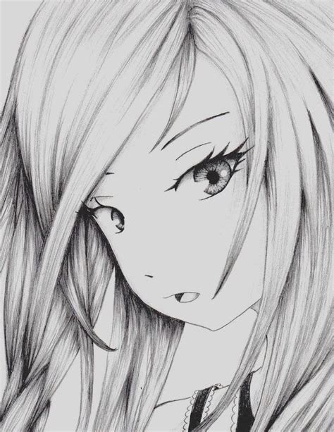 Easy Black And White Anime Drawings - Draw-mega