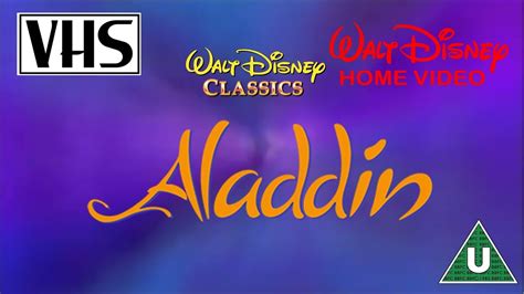 Opening to Aladdin UK VHS (1994) - YouTube