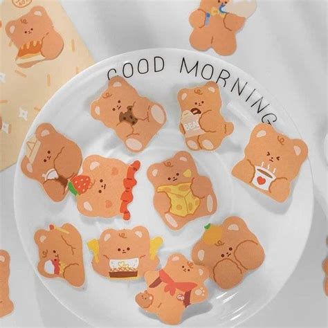 Teddy Bear sticker pack 40pcs Kawaii cute bear stickers set | Etsy ...