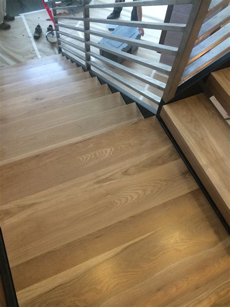 white oak stair treads – Mekkelek Custom Woodwork & Cabinetry