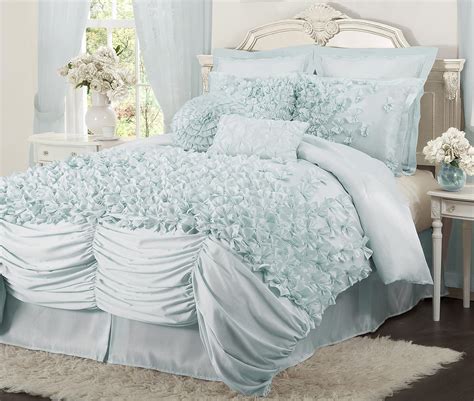 diagenesis: Pale Light Blue Comforter