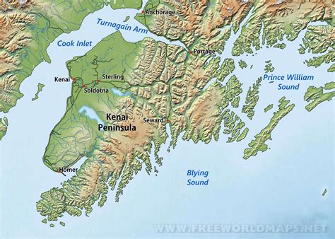 Kenai Peninsula maps